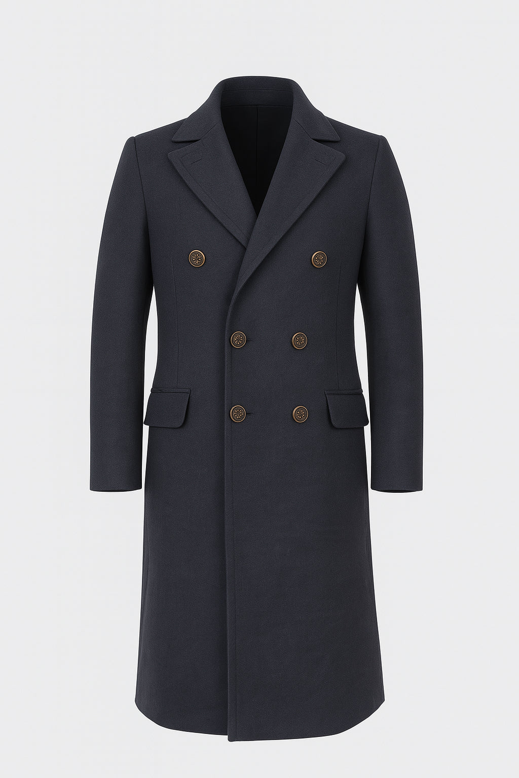Captain Jack’s Grey Wool Long Coat
