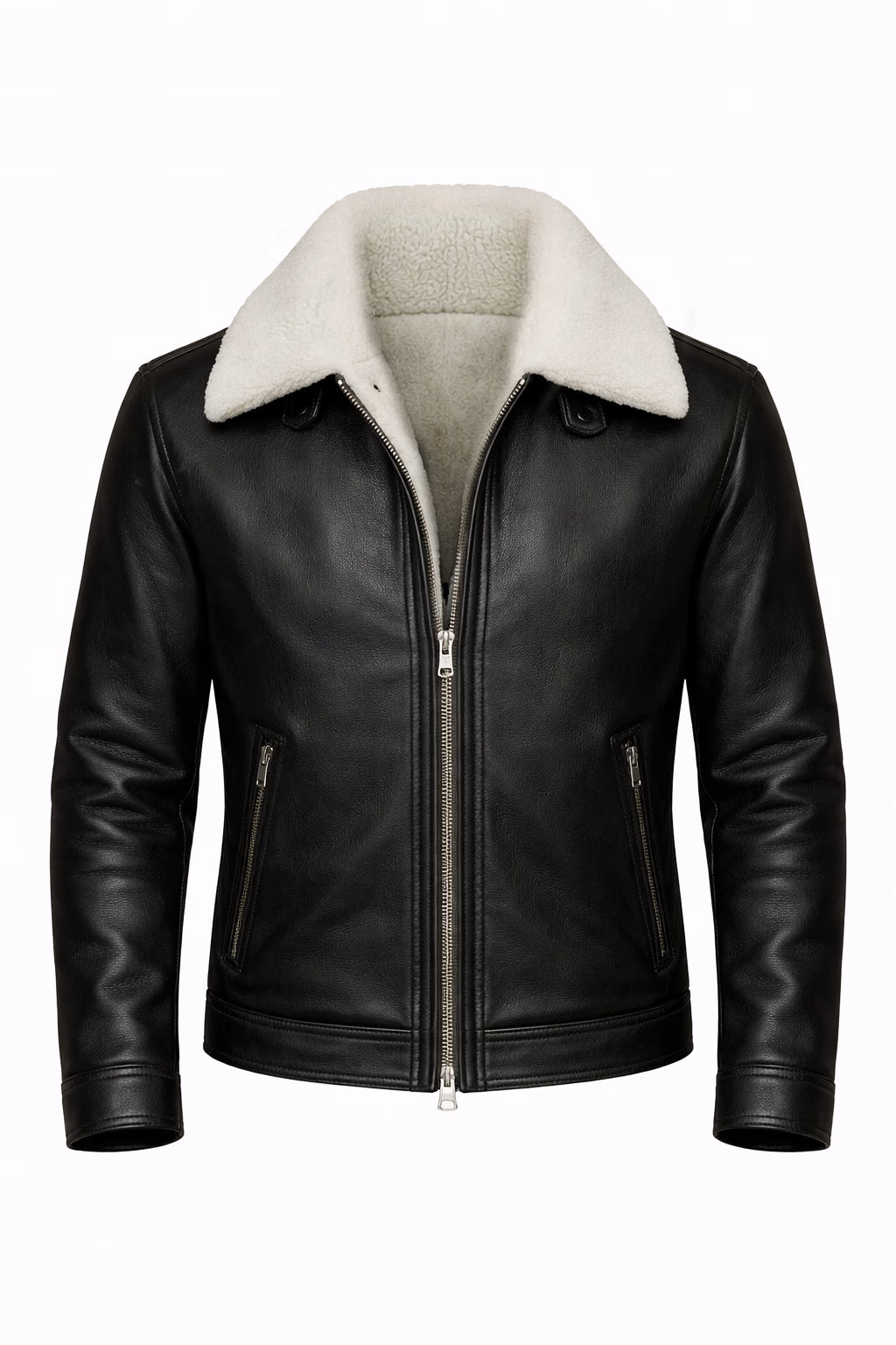 Rockford Black Leather Aviator Jacket
