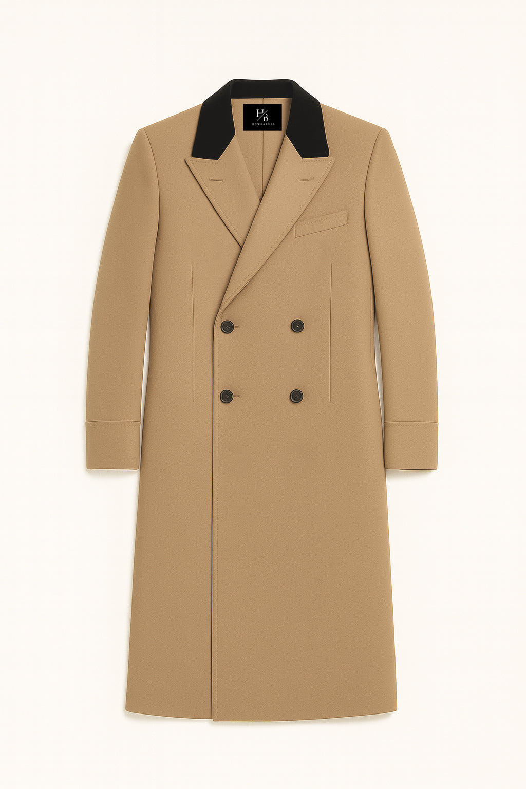 Halewood Camel Wool Chesterfield Coat