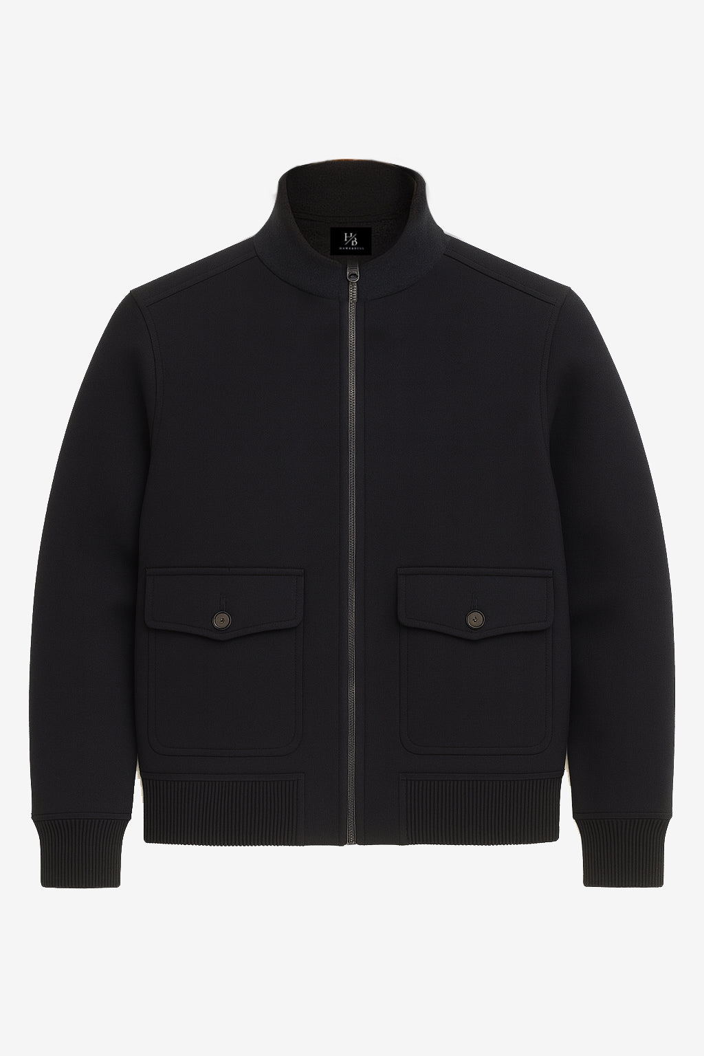 Carrick Navy Wool Harrington Jacket