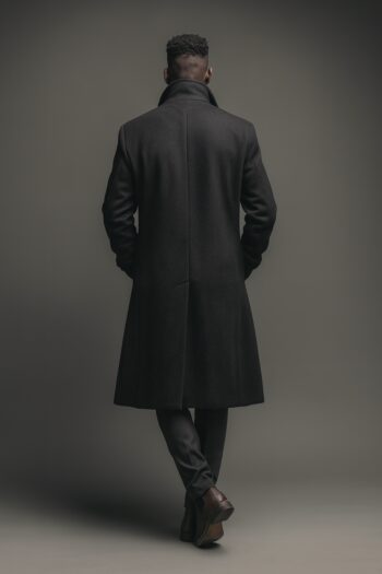 Thornton Charcoal Grey Wool Long Coat