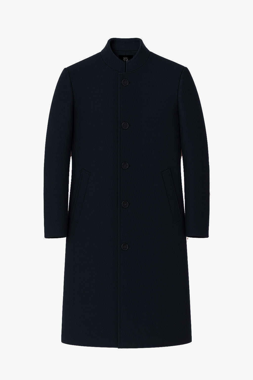 Ainsley Navy Wool Long Coat