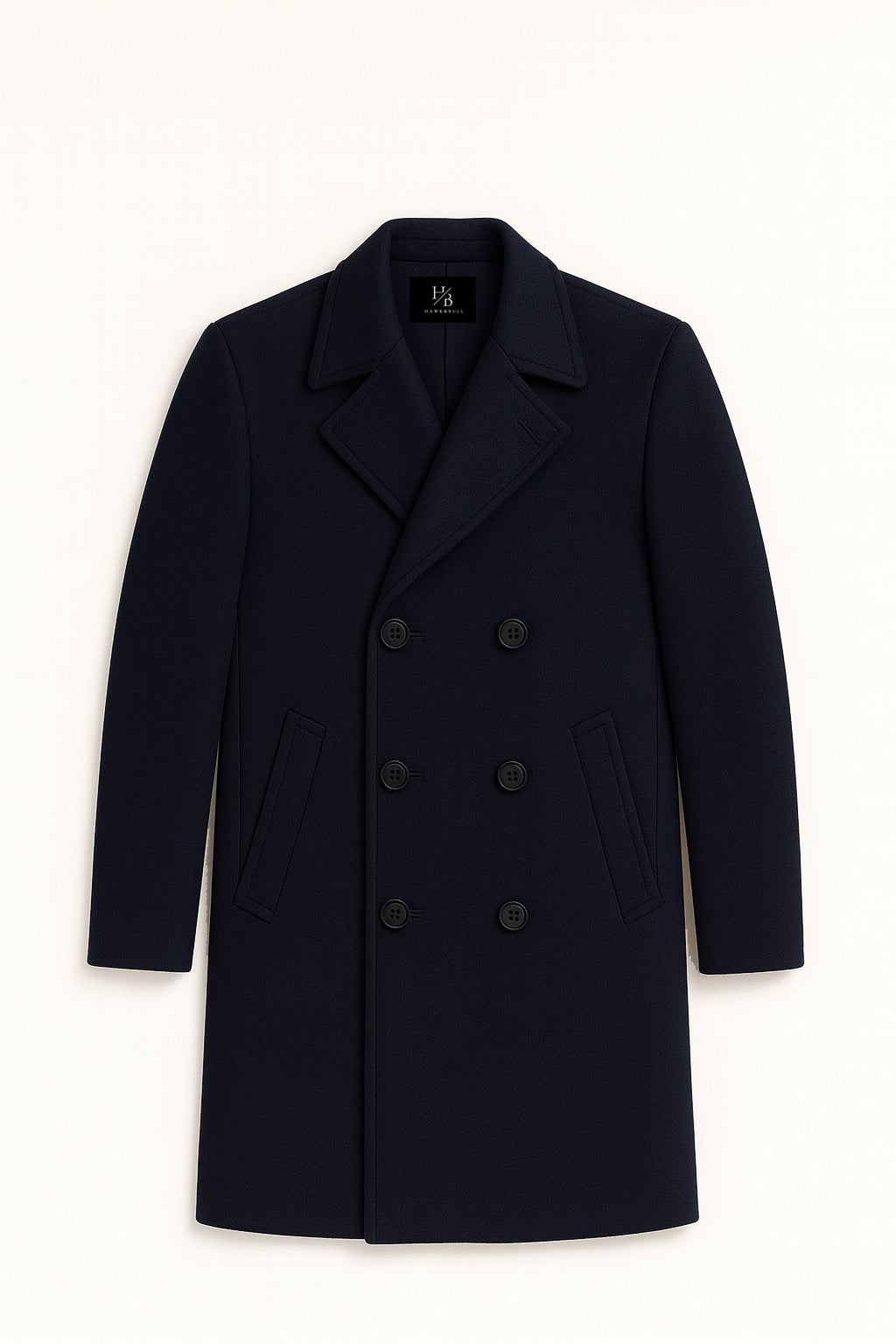 Hawthorne Navy Blue Wool Peacoat