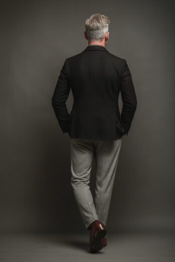 Ashford Black Wool Double Breasted Blazer