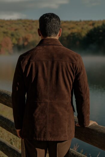 Ashford Chocolate Brown Suede Coat