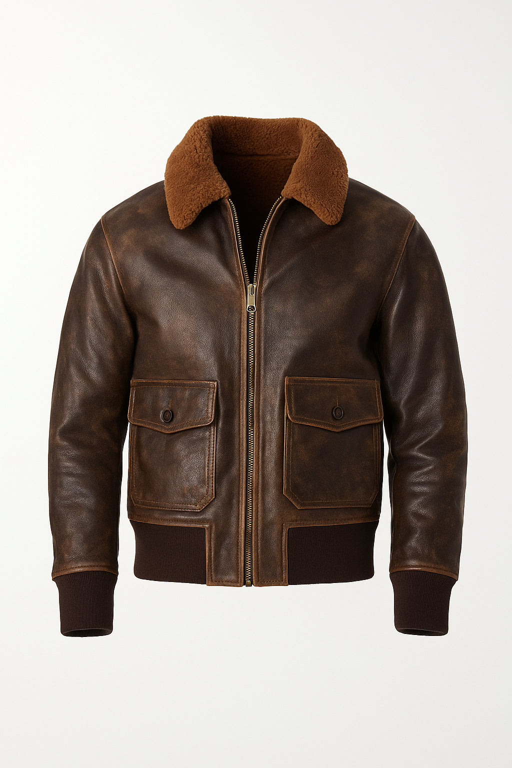 Premium G-1 Naval Flight Jacket With Shearling