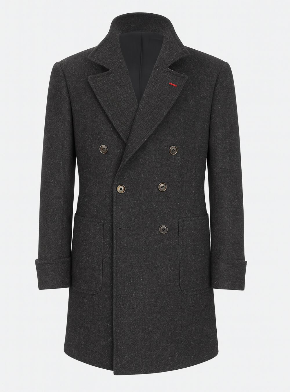 Benedict’s Black Wool Long Coat
