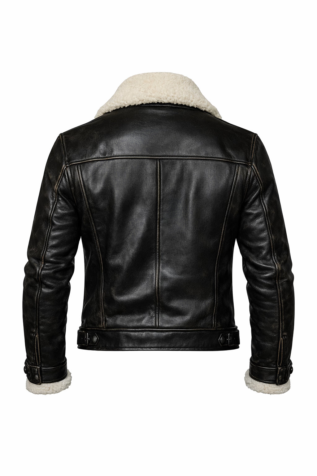 Beaumont Black Leather Aviator Jacket