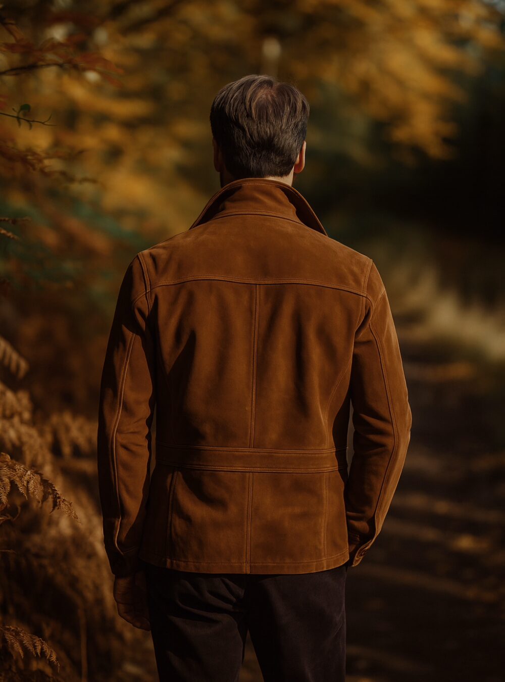 Chestnut Ridge Suede Trucker Jacket