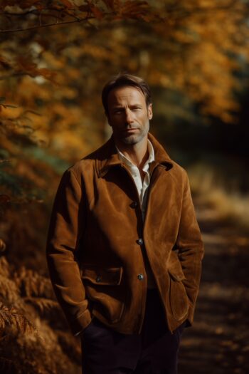 Chestnut Ridge Suede Trucker Jacket