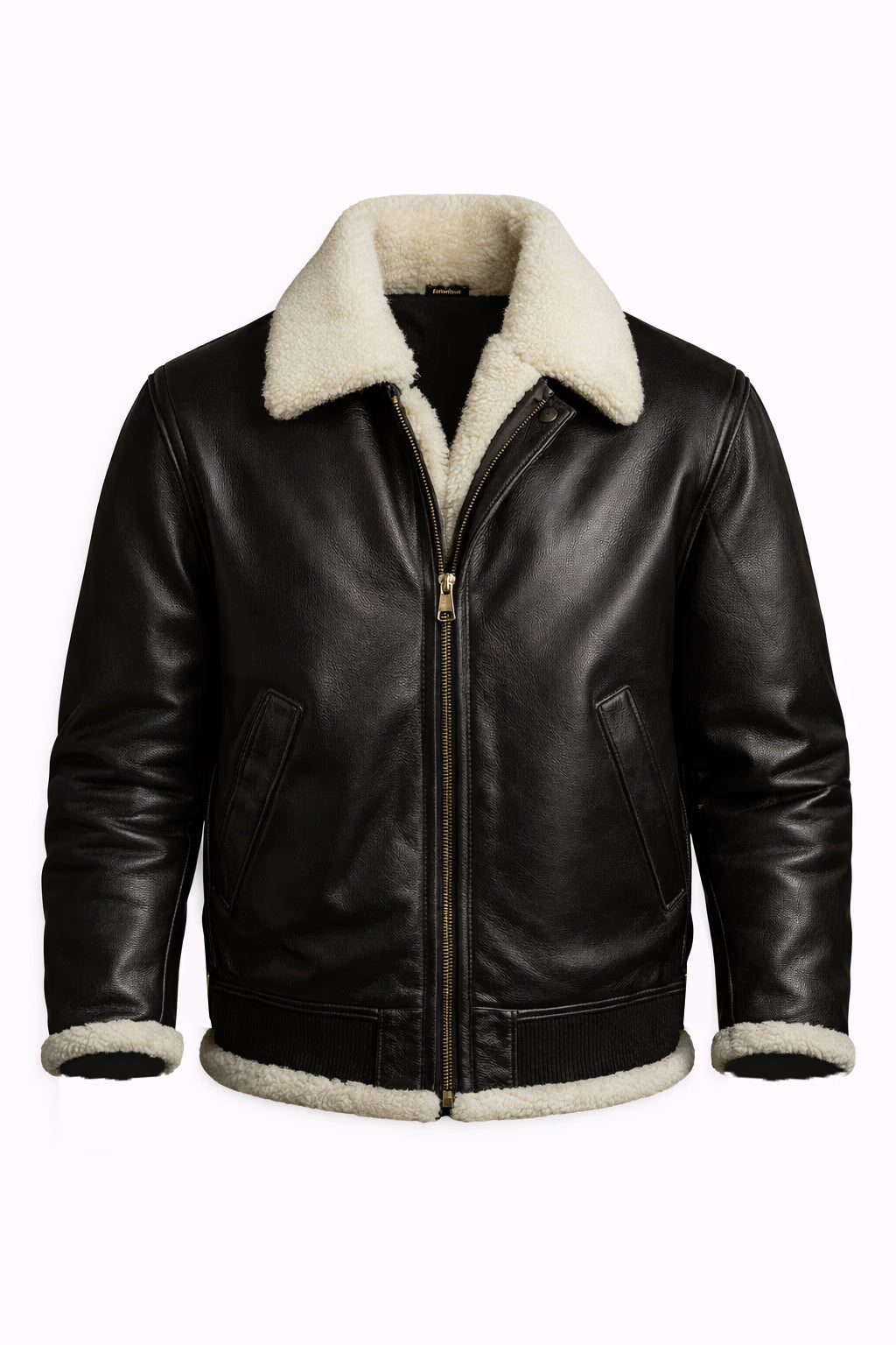 Cavendish Black Leather Aviator Jacket