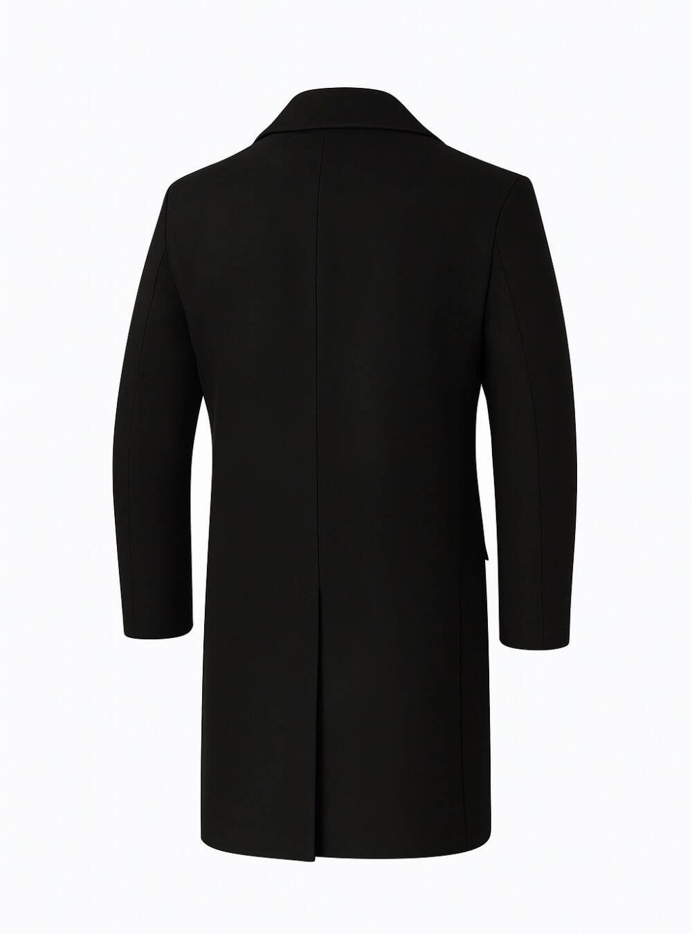 Shelby’s Black Wool Long Coat Mens