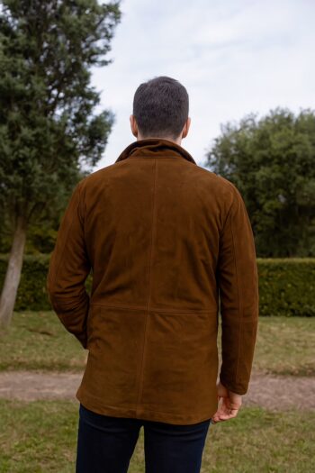 The Sheriff’s Brown Leather Suede Coat