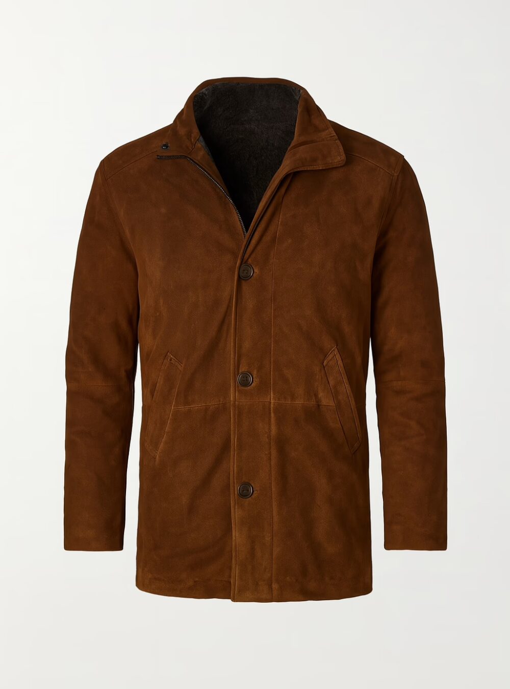 The Sheriff’s Brown Leather Suede Coat