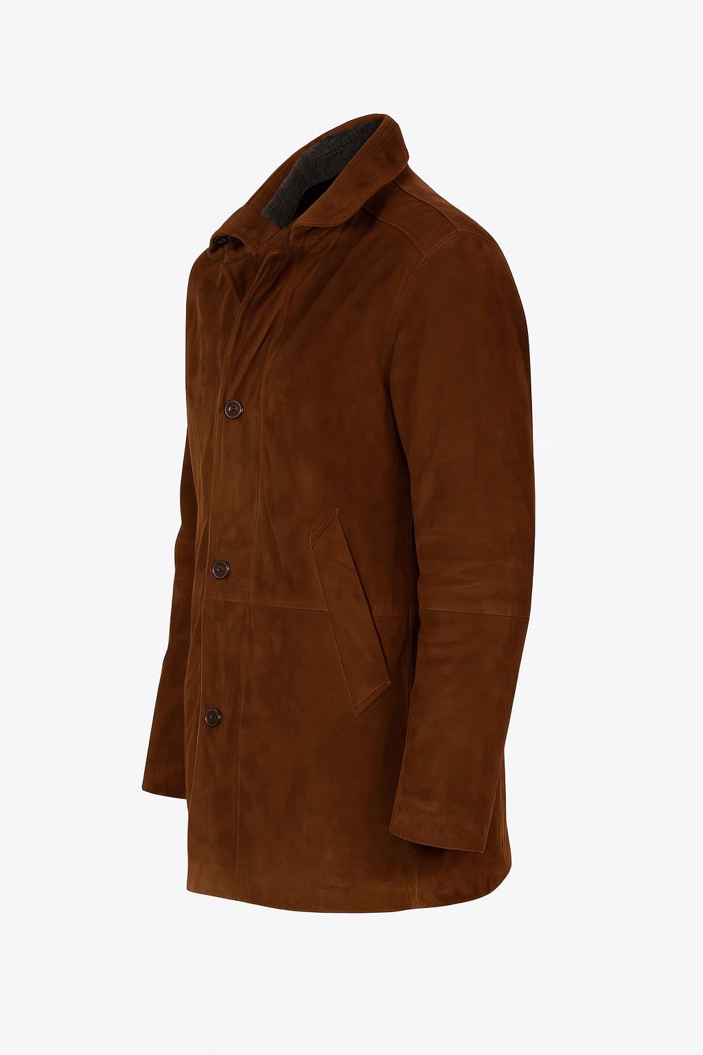 The Sheriff’s Brown Leather Suede Coat