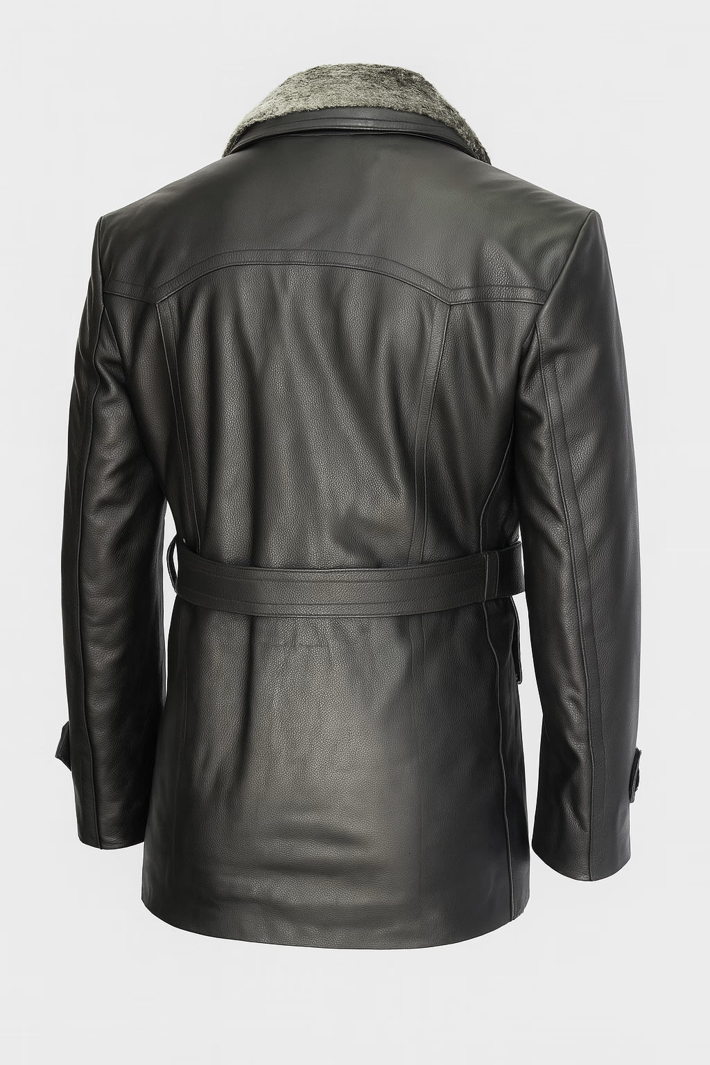 Trailmaster WW2 German Coat Men With Fur Collar