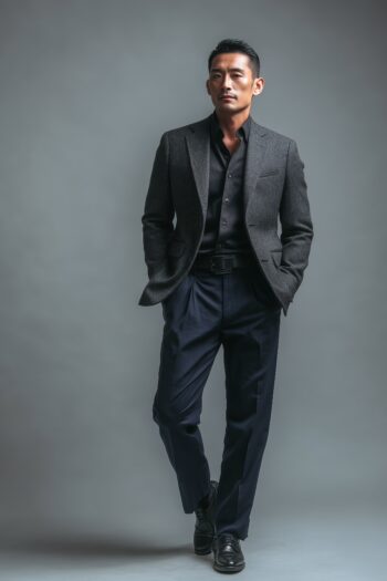 Arden Charcoal Wool Blazer