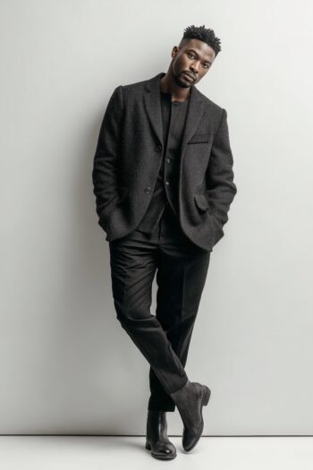 Ellsworth Charcoal Wool Blazer