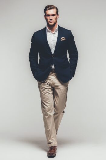 Ellery Navy Blue Wool Blazer