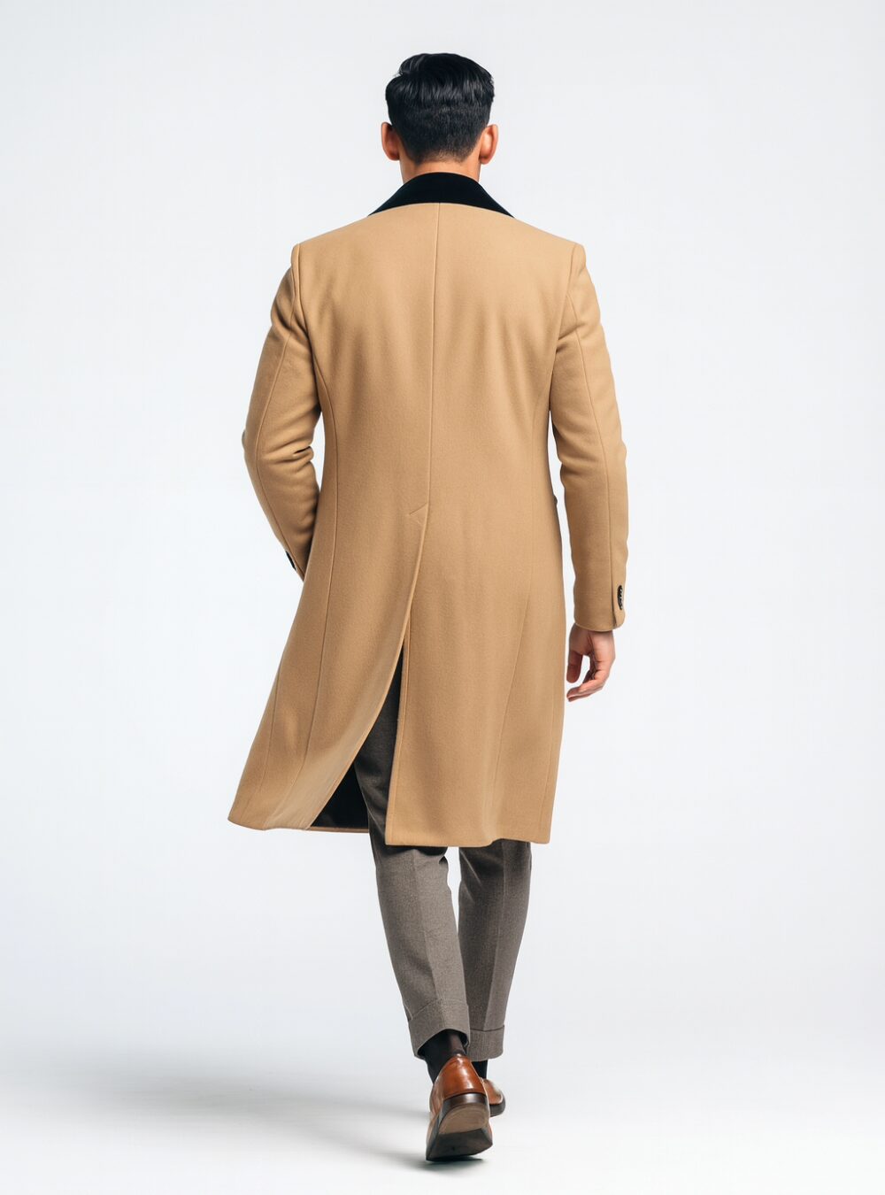 Halewood Camel Wool Chesterfield Coat