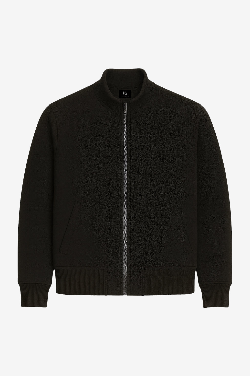 Ashford Black Wool Harrington Jacket