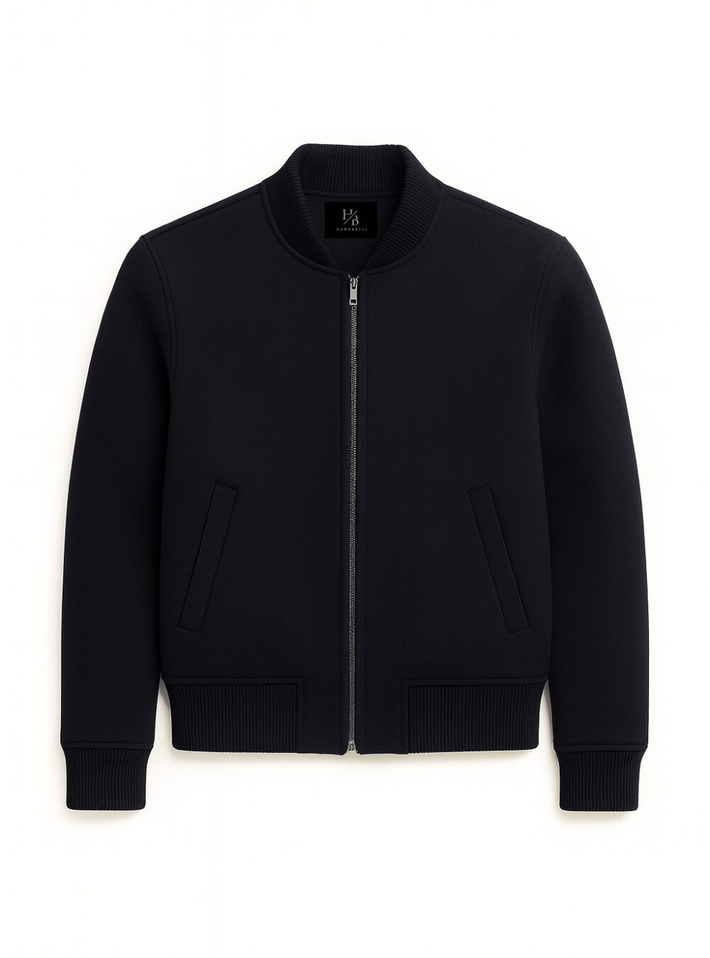Holden Black Wool Harrington Jacket