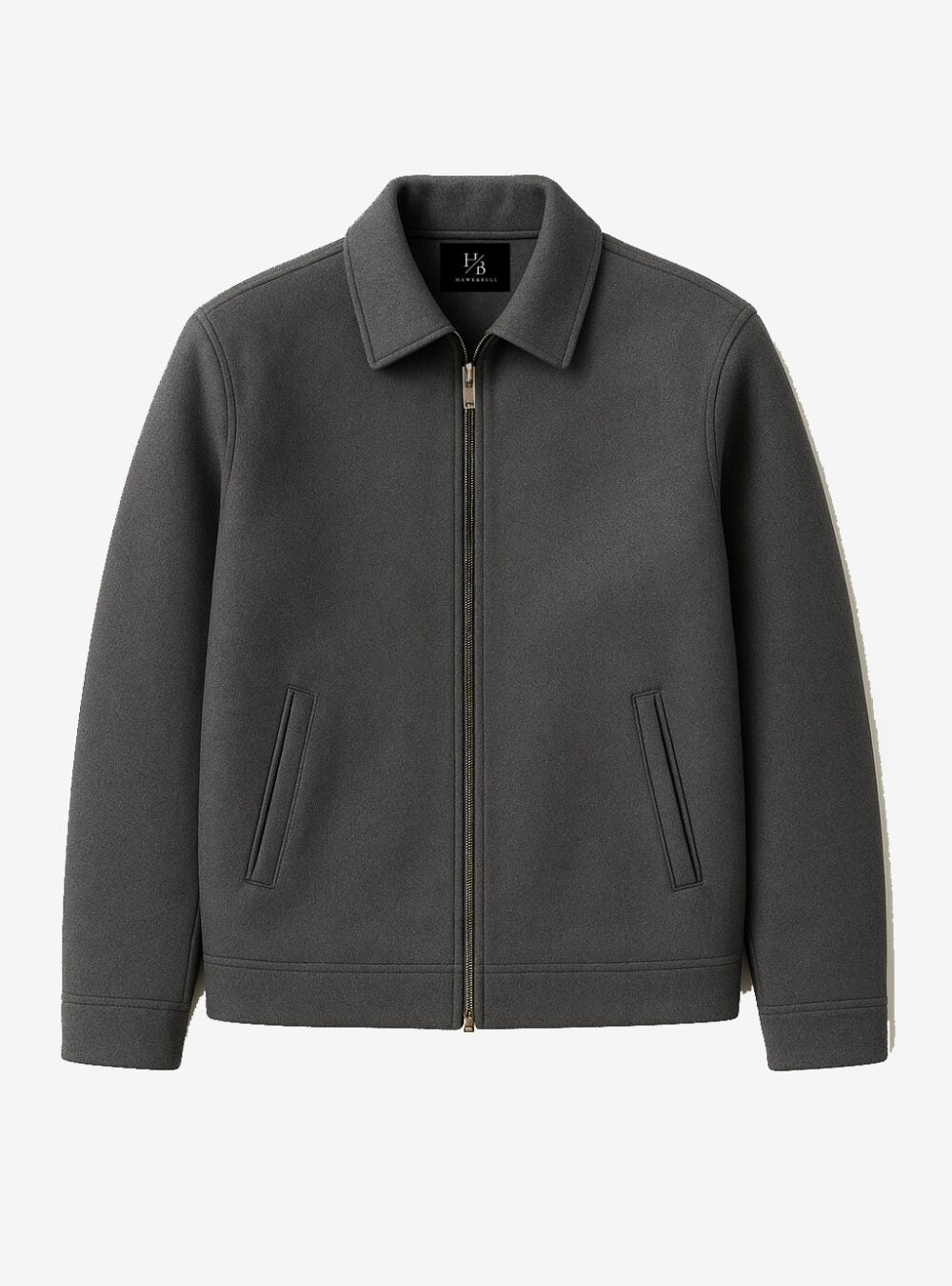 Ellery Grey Wool Harrington Jacket