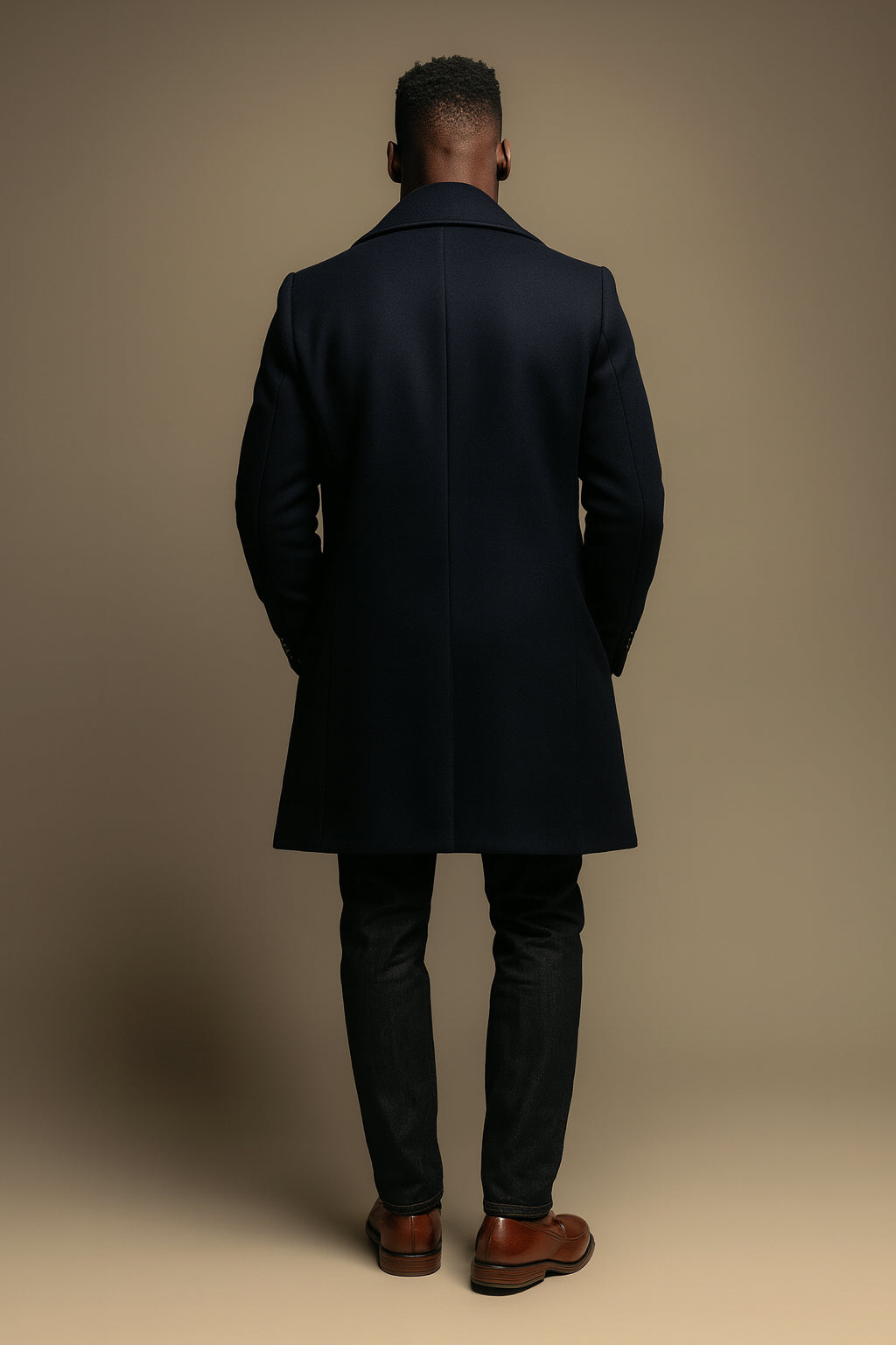 Cavendish Navy Wool Peacoat