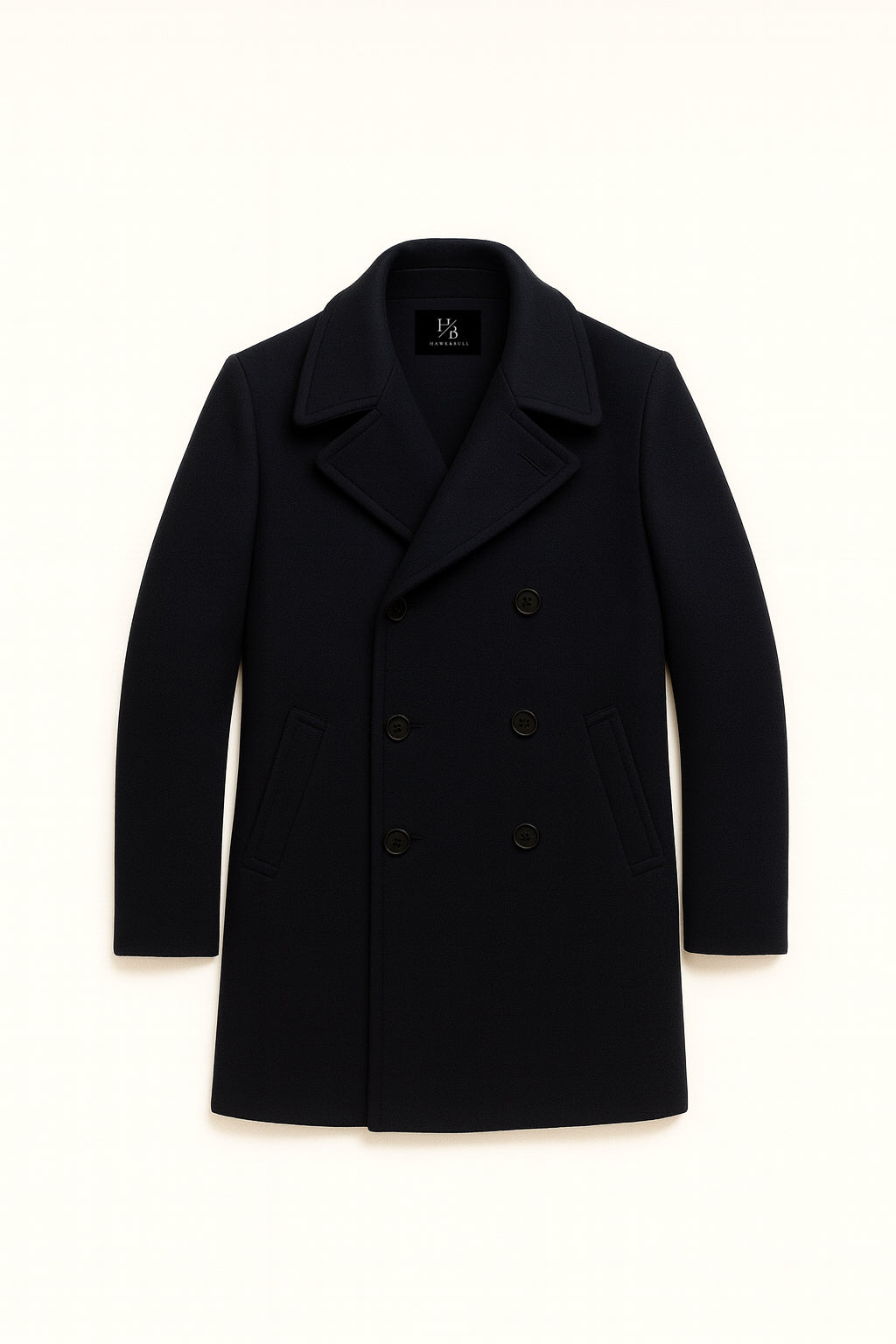 Cavendish Navy Wool Peacoat